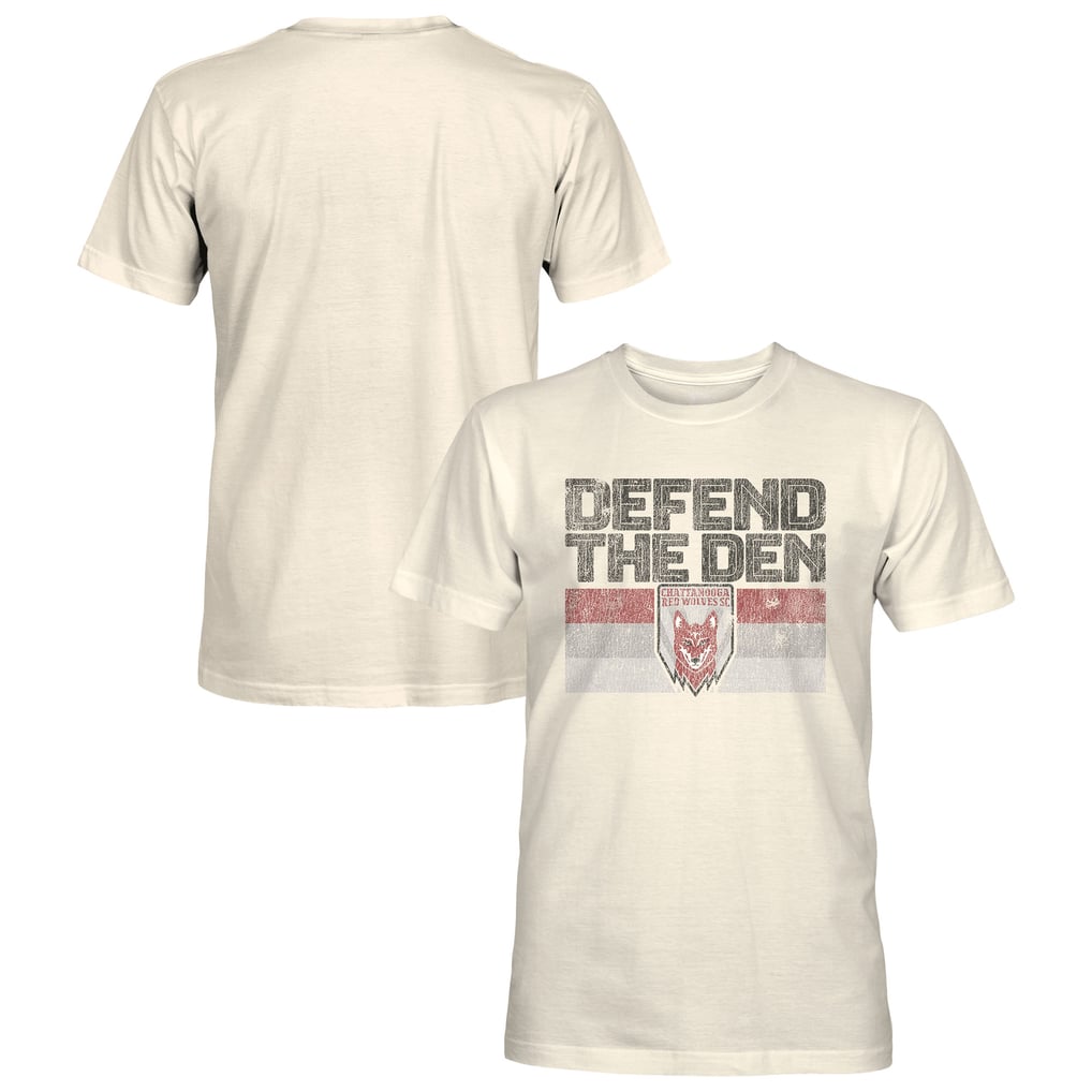  Chattanooga Red Wolves 1863FC Retro Stripes T-Shirt - Tan